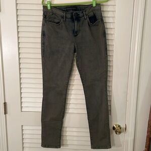 ROCK & Republic Washed Berlin Black Green Skinny Spandex Blend Pants